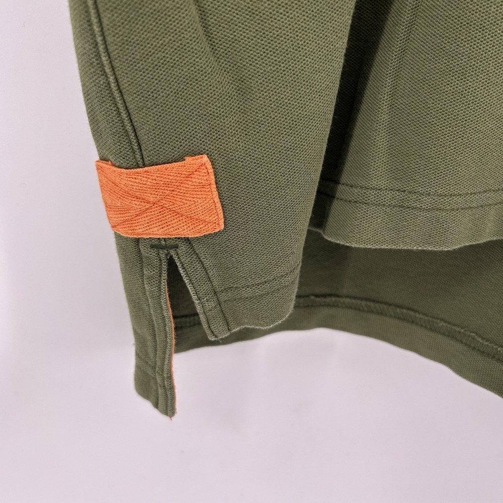Orvis Signature Polo Shirt Mens 2XLT Olive Green Pique Logo Cabincore Heritage - Picture 4 of 11